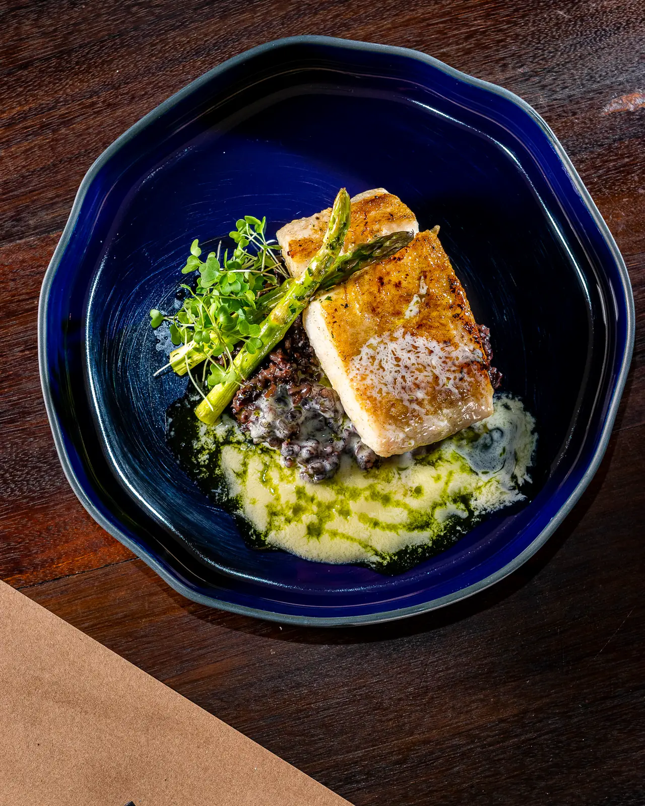 Detalhe de prato da casa